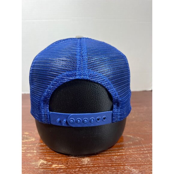 Vintage 1984 Louisiana World Exposition Trucker Hat Blue & White Mesh Snapback X - Picture 2 of 5